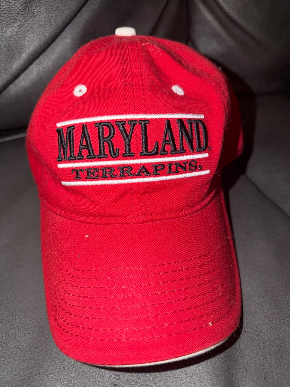 Maryland Terrapins Red Baseball Cap by the game quality football hat